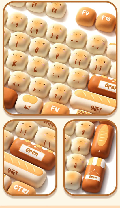 WonderBun Toasted Bread DIY Keycaps Limited Edition