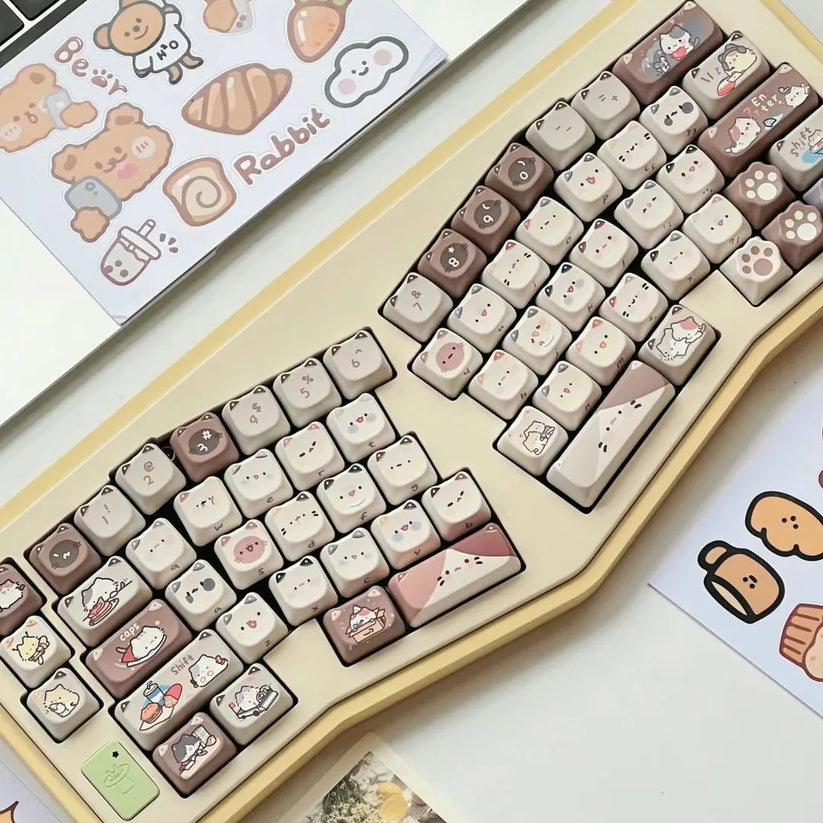 WonderBun Toasted Bread DIY Keycaps Limited Edition